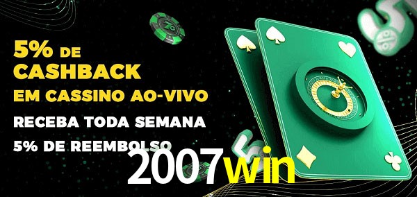 Promoções do cassino ao Vivo 2007win
